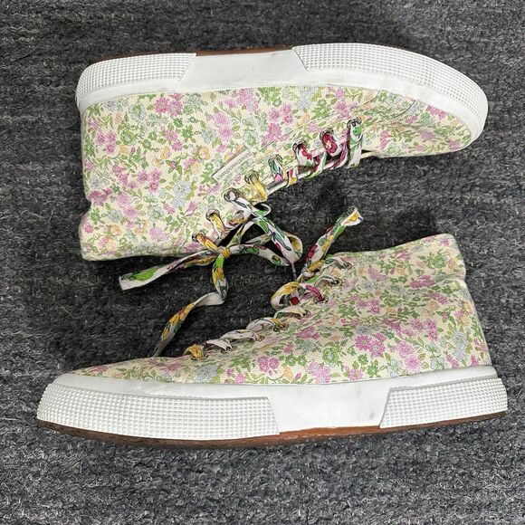 Superga Shoes - Loveshackfancy X Superga Floral High Top Sneakers Women 10.5 Floral Strawberry